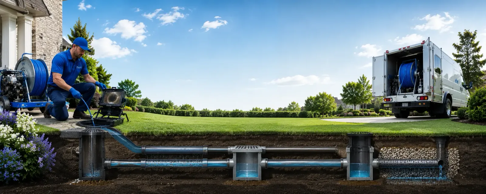 Outdoor drain cleaning information for Clarendon, PA